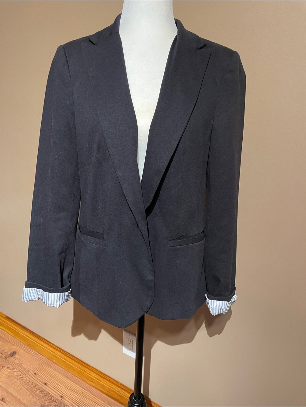Kenneth Cole Black Women's Single-Button Blazer